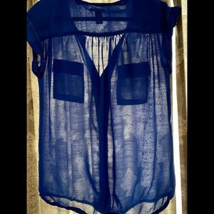 Sheer Blue Marisol Top - Small